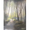 Forest Spring, oil on panel, 20.2 x 20.2cm