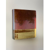 Forest Edge,  sepia, opaline and light coral glass, 9 x 8cm