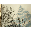 Autumn Hedgerow, Wedge, black & clear & opaline, 20x20x4cm