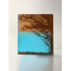 Tree View, sepia & amber, aqua & opanline mini	
