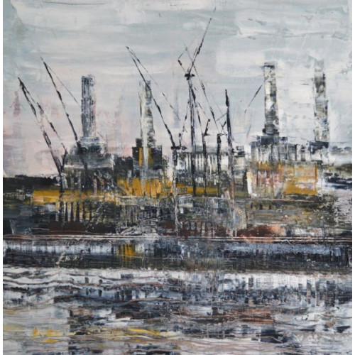Battersea Power Station 5, oil on canvas, 60 x 60cm