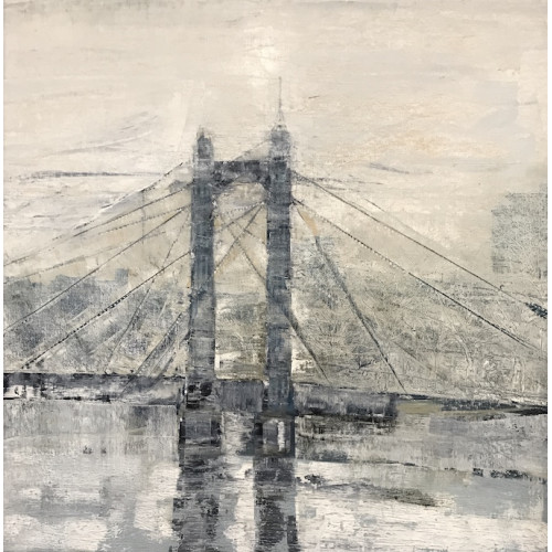 Albert Bridge, oil on canvas, 60 x 60cm	