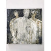 Three Figures, oil on canvas, 66 x 66cm	