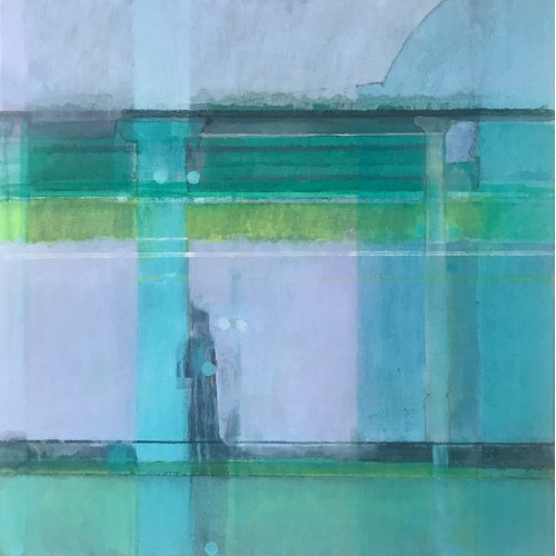 Pavillion 2, oil on canvas, 60 x 60cm