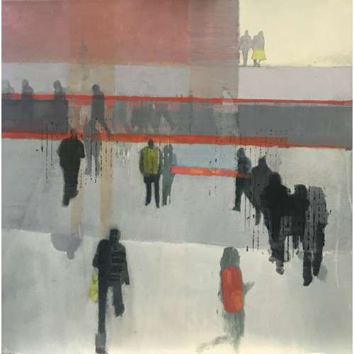 Social Distance, oil on canvas, 60 x 60cm