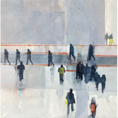 Concourse, oil on linen, 60 x 60cm