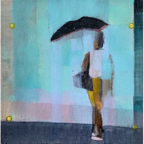 Pink Shoes 1, oil on canvas, 32 x 32cm