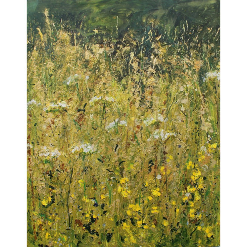 Meadow Light, mixed media on canvas, 100 x 80cm