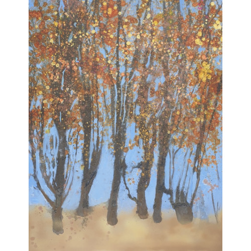 Autumn Time, mixed media on canvas, 100 x 80cm	