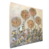 Autumn Alliums, mixed media on canvas,  80 x 80cm