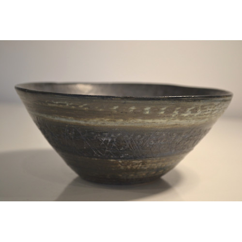 ceramic stoneware bowl, small blue 