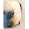 medium, cornflower blue/white H:16cm D:19cm