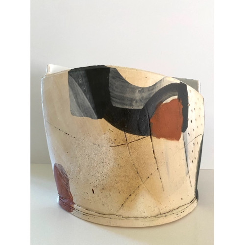 large, sand & rust, H:20cm D:24cm