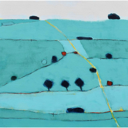 Cold Kitchen Path, acrylic on canvas board, 40 x 40cm