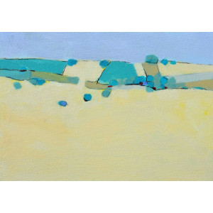 Harvest Ridge II, acrylic on canvas board, 25 x 35cm
