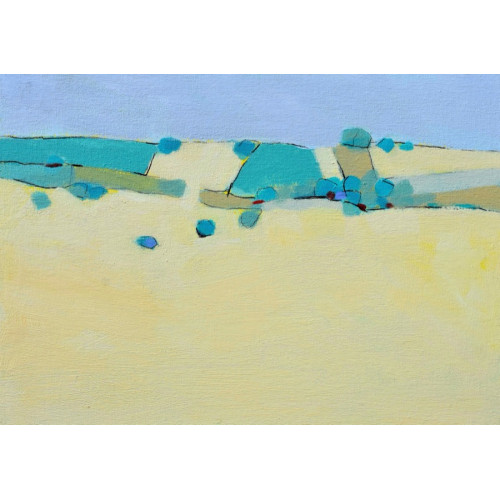 Harvest Ridge II, acrylic on canvas board, 25 x 35cm