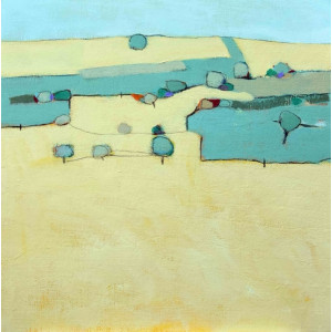 North of Alton Barnes, acrylic on canvas board, 31 x 31cm