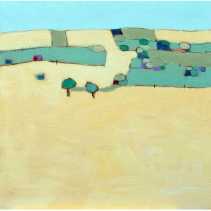 North of Alton Barnes II, acrylic on canvas board, 31 x 31cm