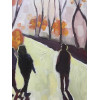 Autumn Light, oil on panel, 30 x 30cm
