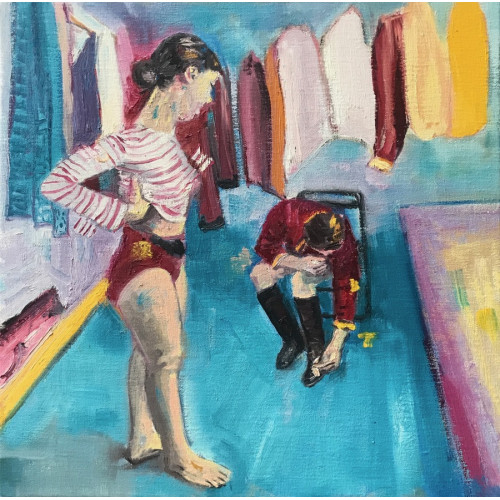 Boot Polish, oil on canvas, 40 x 40cm