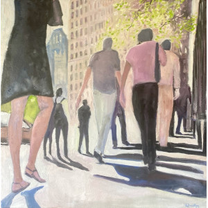 New York, oil on canvas, 70 x 70cm