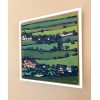 Across the Severn Vale, acrylic on canvas, 30 x 30cm