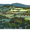 The View from Here, acrylic on canvas, 30 x 100cm
