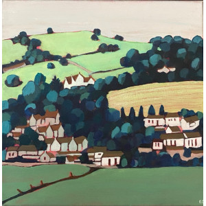 Coming Home, acrylic on canvas, 30 x 30cm