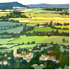 From Broadway Hill, acrylic on canvas, 50 x 60cm