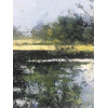 Peatland, Early Spring, oil and cold wax on board, 29.7 x 37.5cm