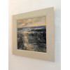 Sunset over the Bristol Channel, oil & cold wax on panel, 30x30cm