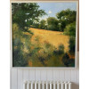 September Moonrise, oil and cold wax on canvas,  102 x 102cm