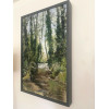 Woodland Stream, oil and cold wax on board, 95 x 60cm