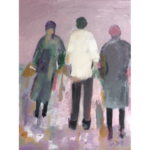 Retail Therapy, oil on board, 36 x 46cm