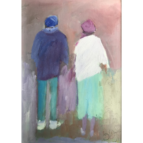 Together, oil on board, 29 x 21.5cm