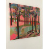 Dappled Light on Pink, oil on canvas, 90 x 90cm
