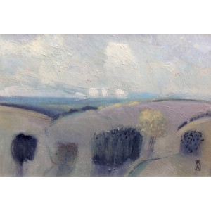 Dartmoor, oil on paper, 18 x 27cm