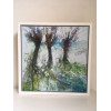 Pollarded Willows, acrylic on canvas, 30 x 30cm 