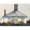 The Lighthouse Keepers Cottage, Hurst Point, acrylic on canvas, 45 x 75cm