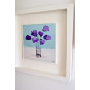 Purple Himalayan Poppies II, acrylic on board,  20 x 20cm