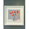 Orange Poppies, acrylic on board, 30 x 30cm