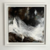 Outcrop Mist, gesso, acrylic & charcoal on board, 46 x 46cm