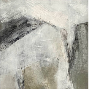 Landmarks, acrylic, gesso and graphite on board, 18 x 18cm	
