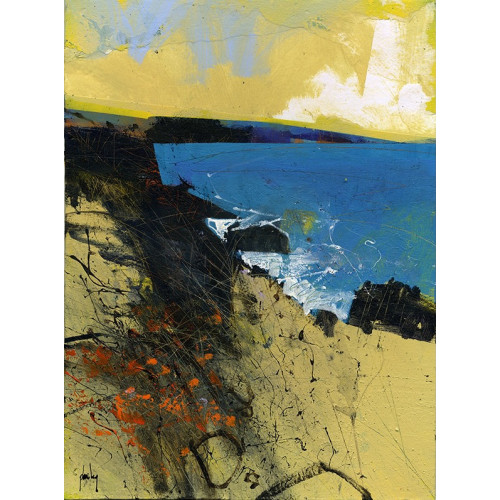 Pembrokeshire Blue, acrylic on canvas board, 40.5 x 30.5cm