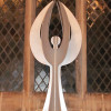 Angel, Maquette, steel, zinc spray paint, 0.75m high edition of 8
