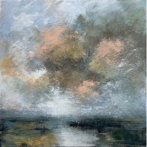 Rolling Clouds, acrylic on canvas, 50 x 50cm