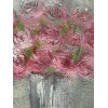 Roses, acrylic on canvas, 30cm x 30cm
