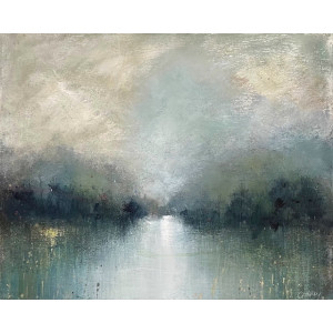 Blue Creek, acrylic on canvas,  50 x 40cm