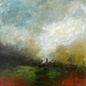 Meadow Lights, acrylic on canvas,   50 x 50cm  