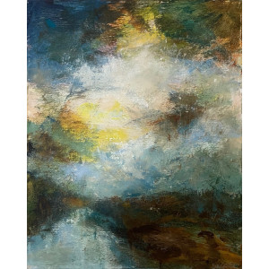 Heaven and Earth, acrylic on canvas,  50 x 40cm 